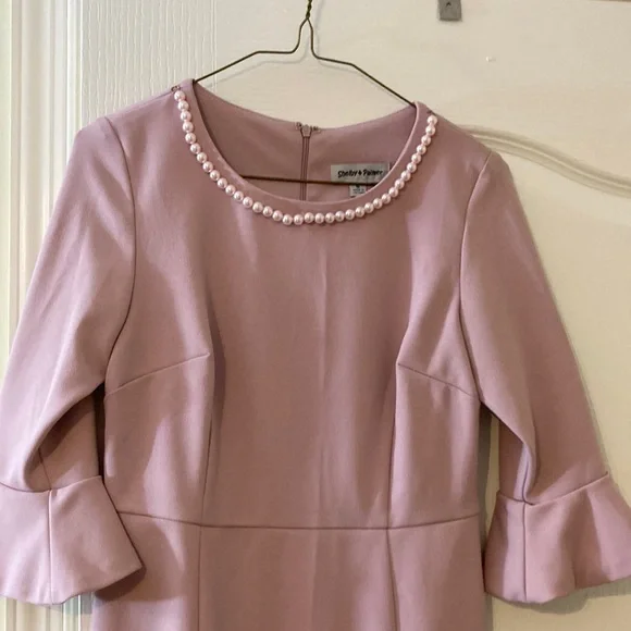 shelby and palmer pink dress Shelby & Palmer | Dresses | Shelby Palmer String Pearl Ruffle Sleeve Dress